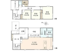 【神奈川県/鎌倉市西鎌倉】鎌倉市西鎌倉4丁目　新築戸建 間取り図
