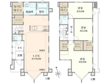 【神奈川県/茅ヶ崎市浜竹】茅ヶ崎市浜竹3丁目新築戸建　4号棟(全4棟) 間取り図