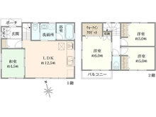 【神奈川県/茅ヶ崎市香川】茅ヶ崎市香川四丁目戸建 間取り図