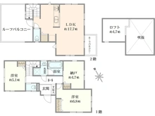 【神奈川県/藤沢市辻堂】LIST GARDEN 辻堂3丁目　2号棟/全2棟 間取り図
