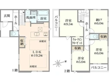 【神奈川県/茅ヶ崎市高田】茅ヶ崎市高田2期3号棟 間取り図