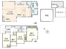 【神奈川県/茅ヶ崎市十間坂】茅ヶ崎市十間坂2期3号棟 間取り図