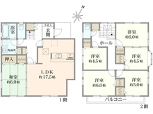 【神奈川県/茅ヶ崎市円蔵】茅ヶ崎市円蔵　一戸建 間取り図