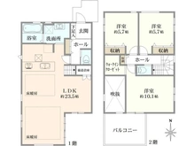 【神奈川県/藤沢市本藤沢】藤沢市本藤沢3期3号棟 間取り図