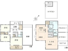 【神奈川県/三浦郡葉山町一色】葉山町一色　新築戸建 間取り図
