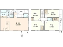 【神奈川県/藤沢市大鋸】藤沢市大鋸3丁目2号棟/全2棟 間取り図