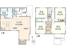 【神奈川県/茅ヶ崎市高田】茅ヶ崎市高田3期　4号棟 間取り図