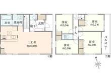 【神奈川県/藤沢市善行坂】藤沢市善行坂2期　2号棟/全3棟 間取り図