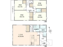 【神奈川県/藤沢市善行坂】藤沢市善行坂2期　3号棟/全3棟 間取り図