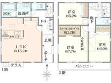 【神奈川県/茅ヶ崎市中島】茅ヶ崎市中島4期 間取り図