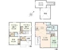 【神奈川県/藤沢市辻堂東海岸】藤沢市辻堂東海岸0115全6棟 1号棟 間取り図