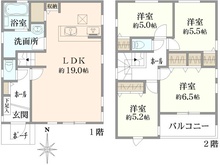 【神奈川県/藤沢市高倉】藤沢市高倉　新築戸建　2号棟/全2棟 間取り図