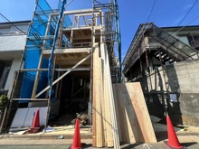 【東京都/中野区南台】中野区南台4丁目　新築戸建て　A棟 建築中の外観