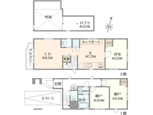 【東京都/中野区沼袋】中野区沼袋2丁目　新築戸建　C号棟 間取り図