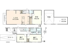 【東京都/中野区沼袋】中野区沼袋2丁目　新築戸建　B号棟 間取り図