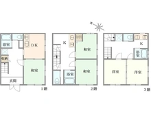 【東京都/中野区中央】中野区中央5丁目　中古戸建 間取り図