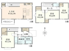 【東京都/足立区南花畑】足立区南花畑1丁目　新築戸建て　12号棟 間取り図