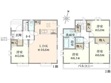 【東京都/練馬区大泉町】大泉町一丁目新築戸建て A号棟 間取り図