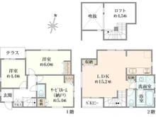 【東京都/板橋区西台】板橋区西台1丁目新築戸建　B号棟 間取り図