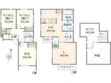 【東京都/板橋区西台】板橋区西台1丁目新築戸建　C号棟 間取り図