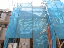 【東京都/中野区若宮】中野区若宮1丁目 新築戸建て 建築中の外観：2棟現場　左側の建物です