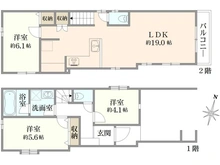 【東京都/中野区若宮】中野区若宮1丁目 新築戸建て 間取り図