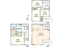【東京都/足立区千住元町】足立区千住元町 5期1号棟 間取り図