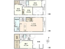 【東京都/足立区千住元町】足立区千住元町5期2号棟 間取り図