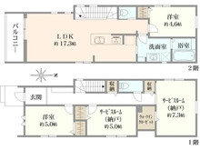【東京都/練馬区南大泉】練馬区南大泉117　1号棟 間取り図