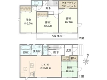 【東京都/練馬区富士見台】練馬区富士見台一丁目戸建　一号棟 間取り図