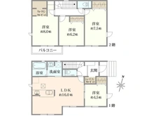 【東京都/練馬区富士見台】練馬区富士見台一丁目戸建　二号棟 間取り図