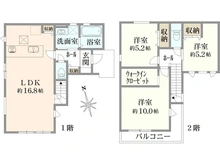 【東京都/練馬区南大泉】東京都練馬区南大泉四丁目　新築戸建て 間取り図