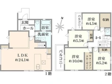 【東京都/練馬区東大泉】練馬区東大泉6丁目新築戸建て 1号棟 間取り図