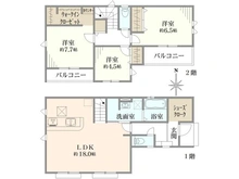 【東京都/練馬区石神井台】練馬区石神井台四丁目　17期新築戸建て 間取り図