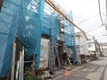 【東京都/練馬区北町】練馬区北町8丁目　新築戸建2号棟 建築中の外観：全2棟