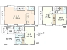 【東京都/新宿区大久保】新宿区大久保2丁目　戸建 間取り図