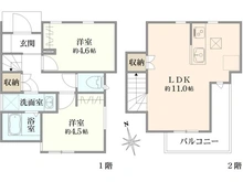 【東京都/杉並区高円寺北】高円寺北四丁目 新築戸建 間取り図