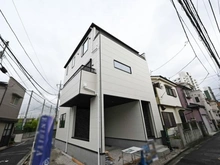 【東京都/足立区大谷田】足立区大谷田15期1号棟　新築戸建 建築中の外観