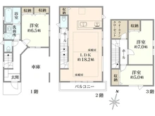 【東京都/葛飾区青戸】葛飾区青戸5期 1号棟新築戸建 間取り図