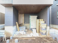 【東京都/大田区東雪谷】大田区東雪谷2丁目 新築戸建 2号棟 建築中の外観：全3棟／2号棟