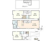 【東京都/足立区江北】足立区江北3丁目 新築戸建 間取り図