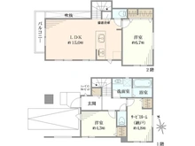 【東京都/杉並区阿佐谷北】杉並区阿佐谷北六丁目新築戸建て　2号棟 間取り図