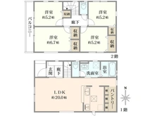 【東京都/足立区南花畑】足立区南花畑3丁目　新築戸建て　1号地 間取り図