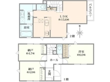 【東京都/練馬区下石神井】練馬区下石神井3丁目　3号棟 間取り図