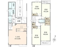 【東京都/足立区花畑】足立区花畑四丁目 新築戸建て A号棟 間取り図