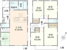 【東京都/葛飾区東水元】葛飾区東水元5丁目 新築戸建て  間取り図