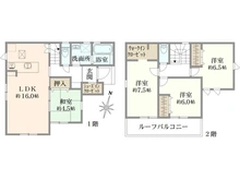 【東京都/練馬区西大泉】練馬区西大泉4丁目 新築戸建て 1号棟 間取り図