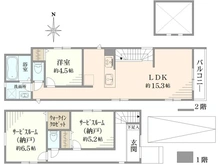 【東京都/中野区丸山】中野区丸山1丁目　新築戸建 間取り図