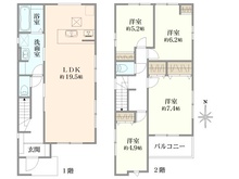 【東京都/練馬区高松】練馬区高松6丁目13期　3号棟 間取り図