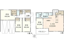 【東京都/世田谷区豪徳寺】世田谷区豪徳寺二丁目　新築戸建 間取り図